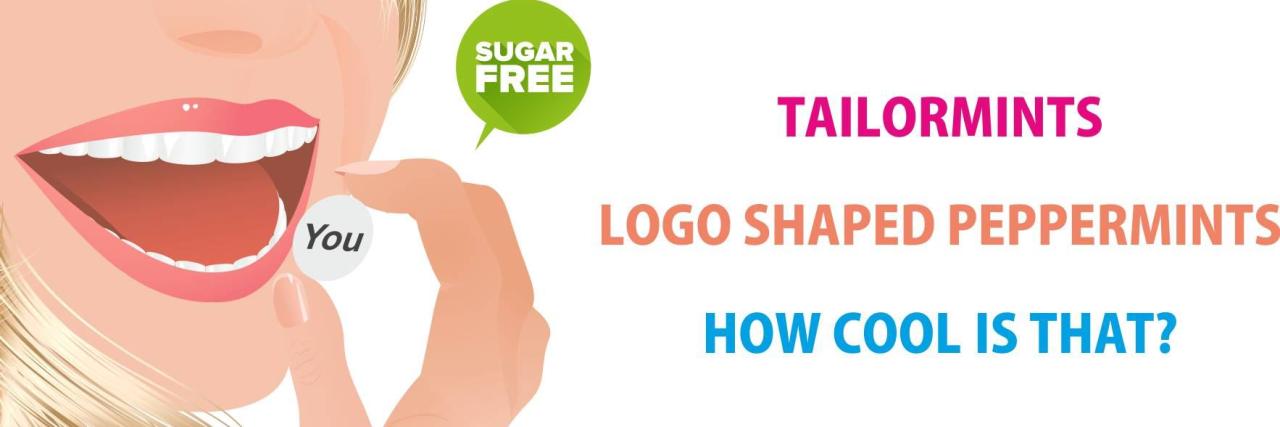 Custom shaped promotional mints